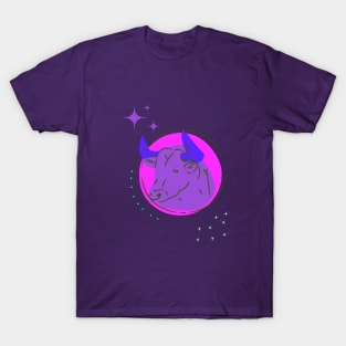 zodiac sign of Taurus Purple design Horoscope T-Shirt